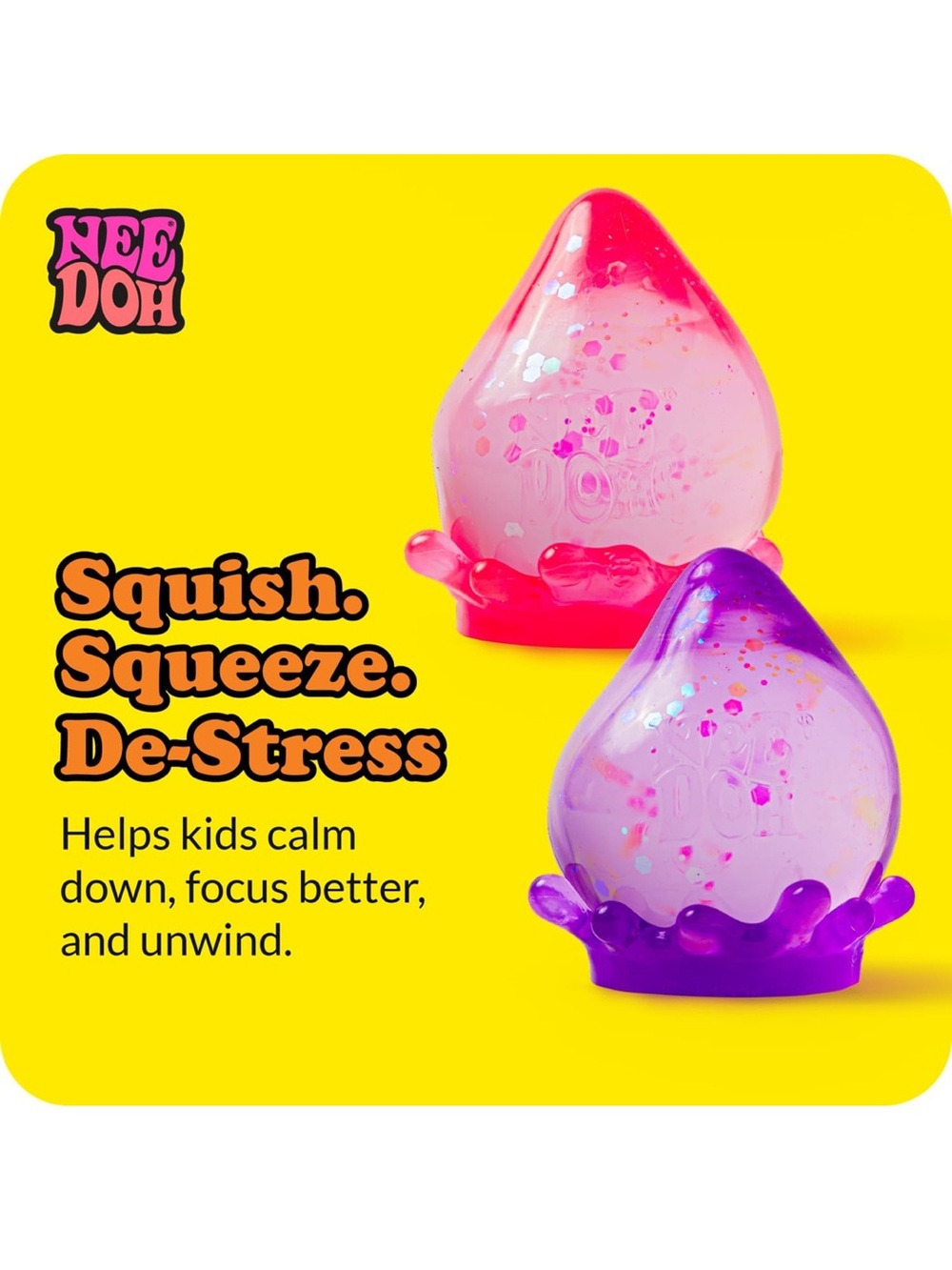 Pink-Schylling NeeDoh Dream Drop - Sensory Squeeze Toy - Picture 8 of 12